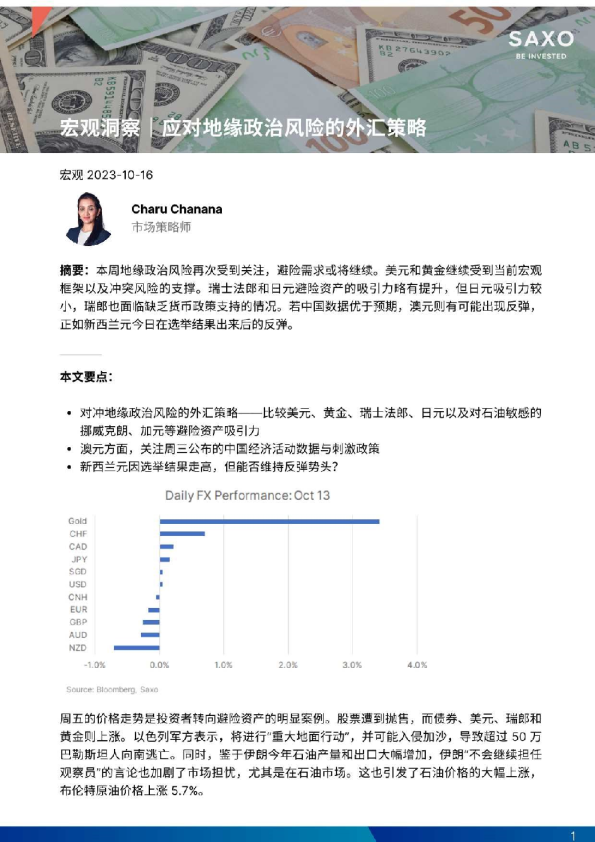 盛宝银行-宏观洞察：应对地缘政治风险的外汇策略