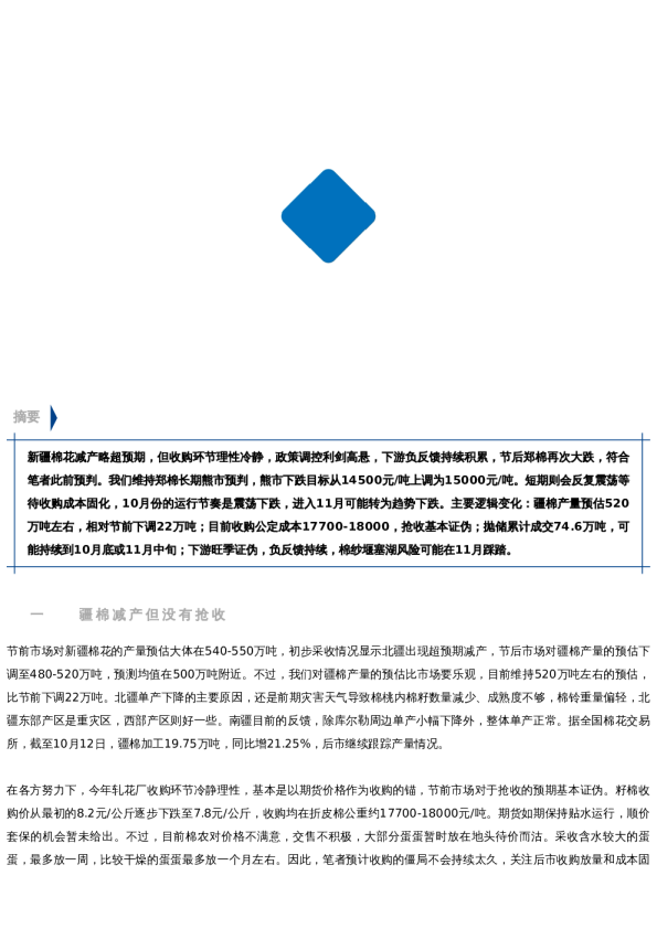 【中粮视点】棉花:黑云压城城欲摧