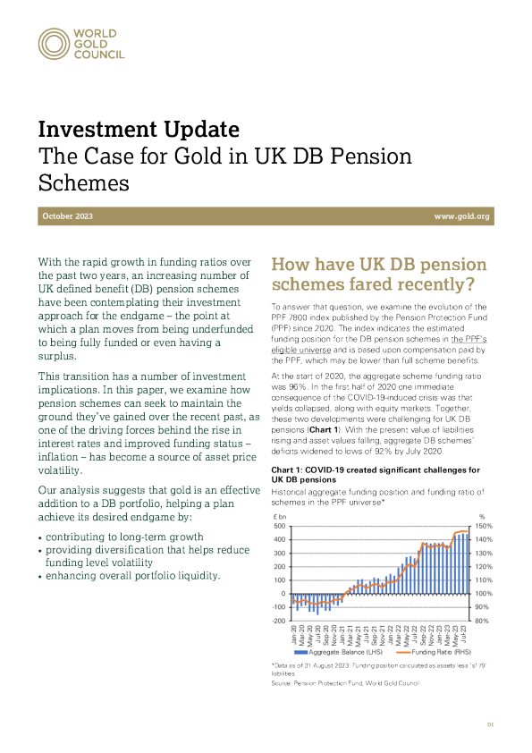 投资更新 ： 英国 DB 养老金计划中的黄金案例