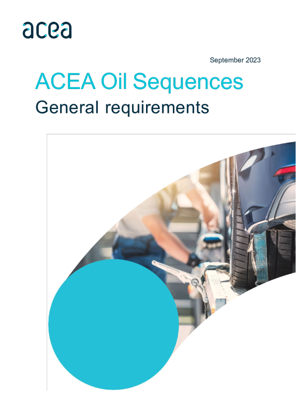 ACEA 机油序列 2022 (修订版) - 重型发动机