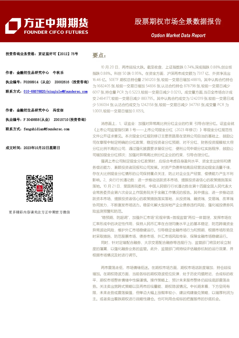 股票期权市场全景数据报告