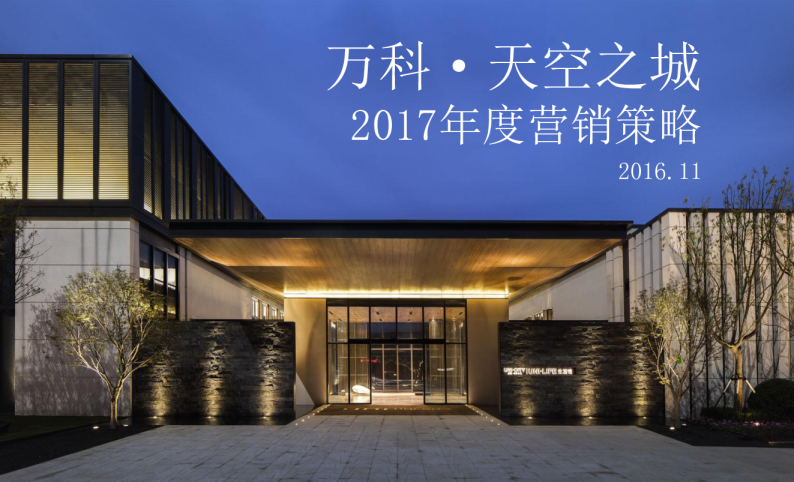 2017万科天空之城年度营销策略