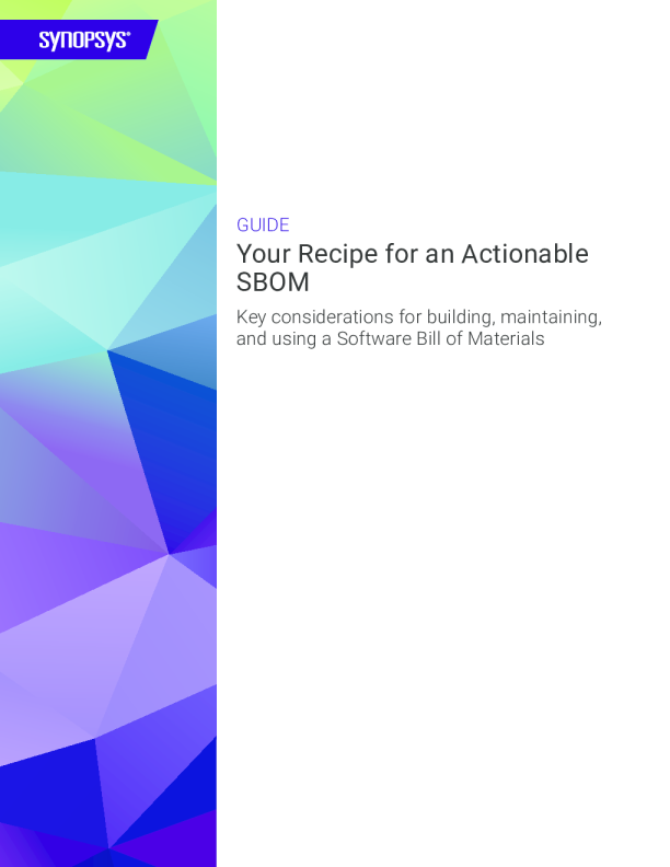 您的可操作软件材料清单食谱