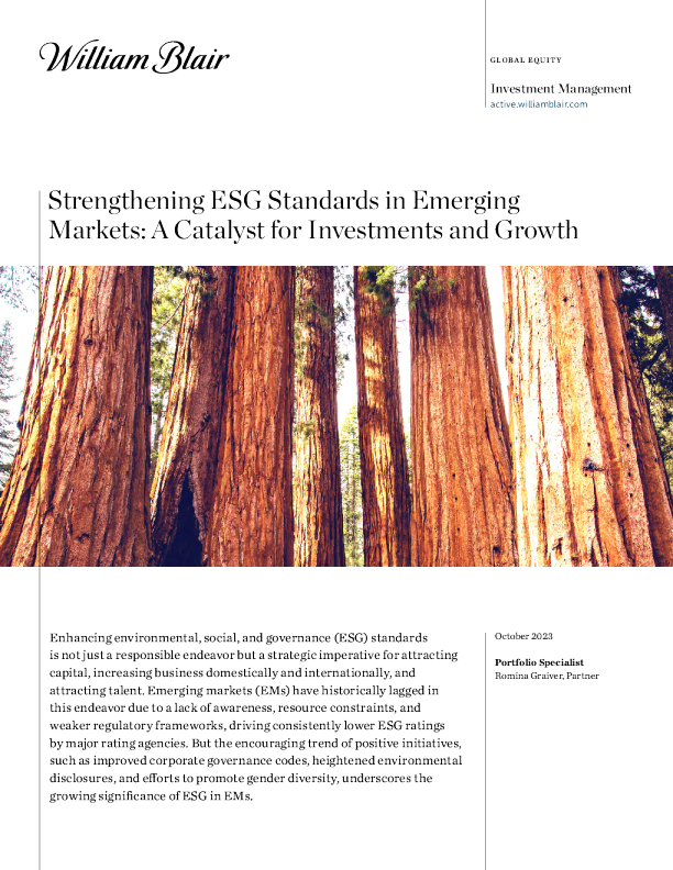 加强新兴市场的 ESG 标准