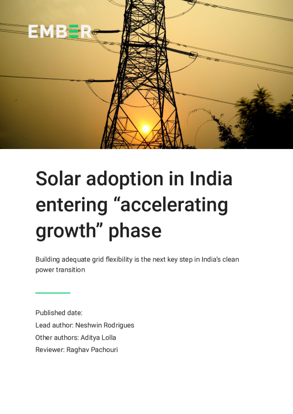 印度太阳能正进入“加速增长”阶段