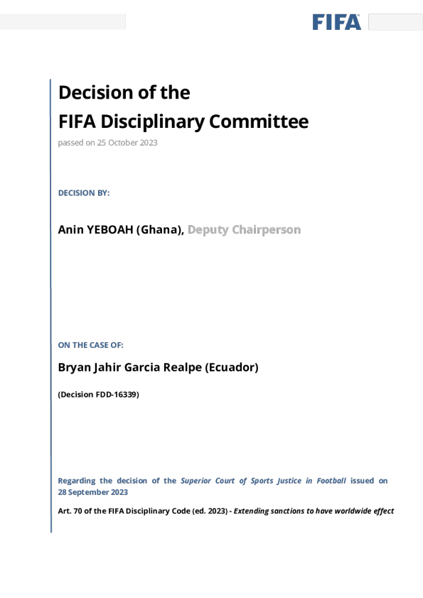 Mr. Bryan Jahir Garcia Realpe