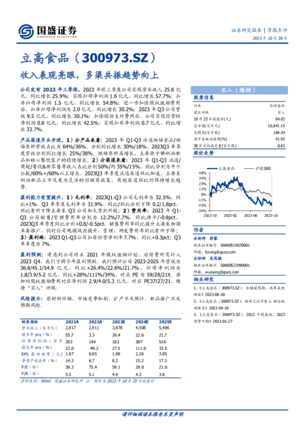 收入表现亮眼，多渠共振趋势向上