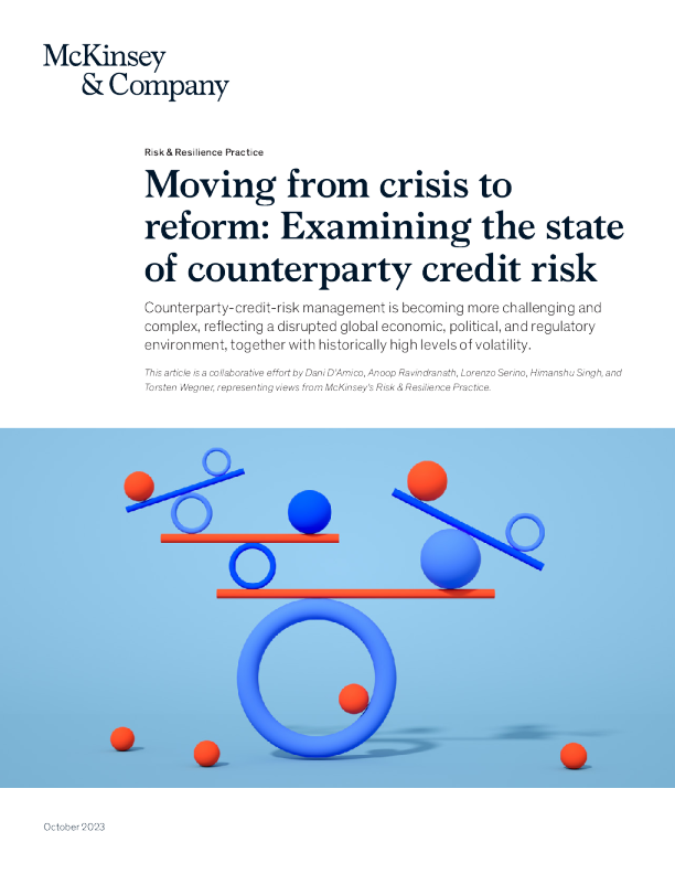 从危机走向改革 ： 考察交易对手信用风险状况