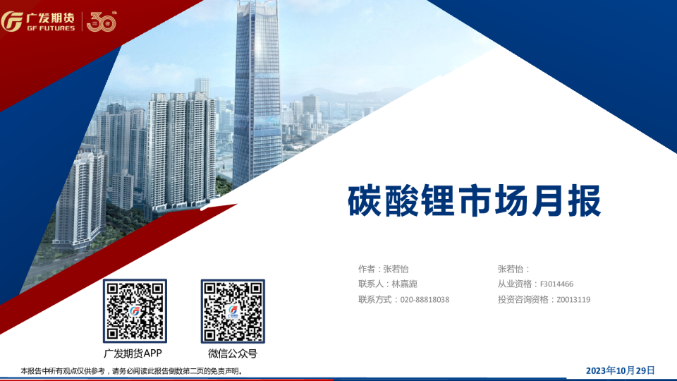 碳酸锂市场月报