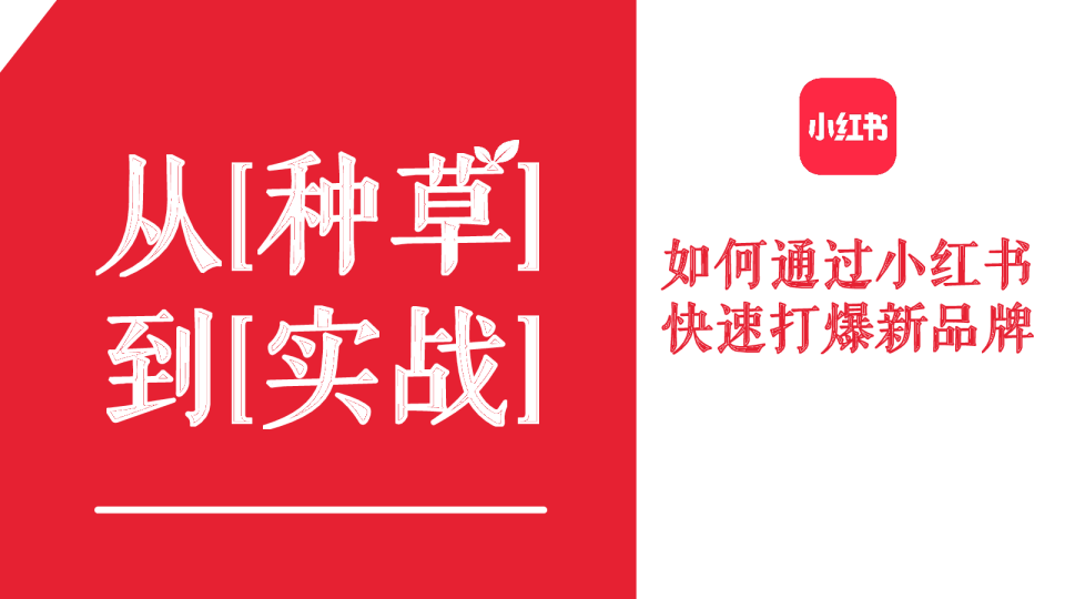 如何通过小红书快速打爆新品牌