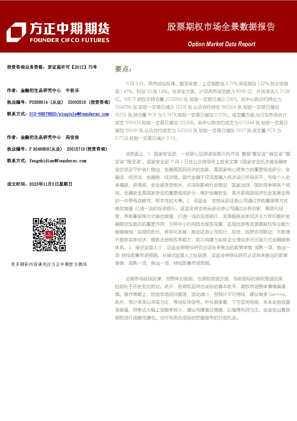 股票期权市场全景数据报告