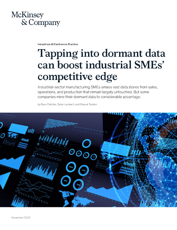 利用休眠数据可以提高工业中小企业的竞争优势