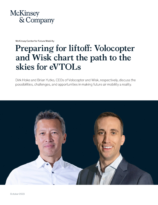 准备升空 ： Volocopter 和 Wisk 绘制了 eVTOL 的天空路径