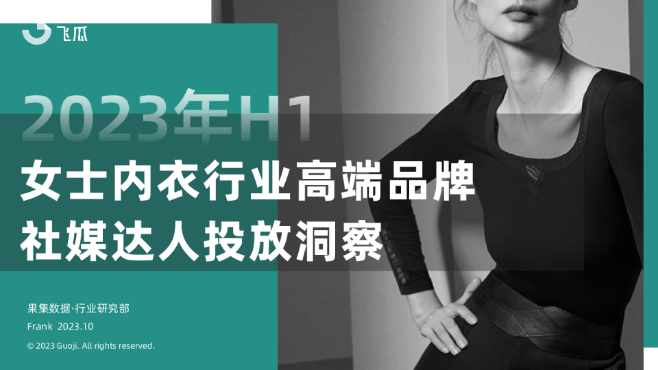 2023年H1女士内衣行业高端品牌社媒达人投放洞察