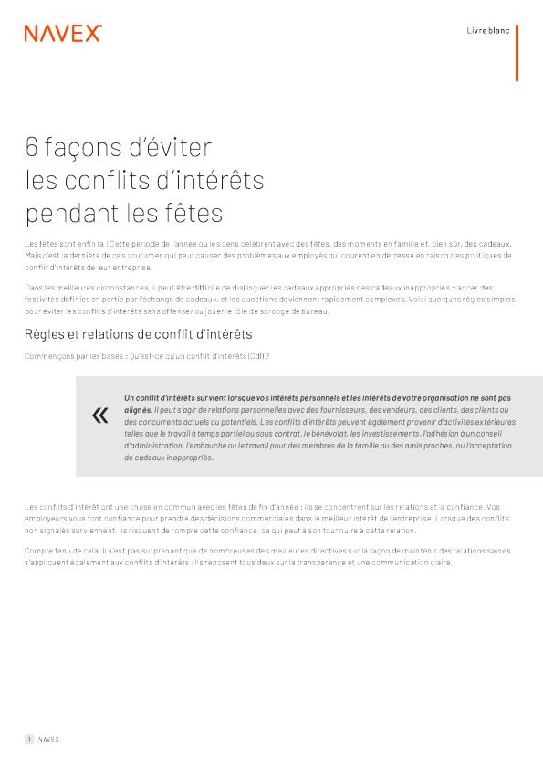 6 façons d’éviter les conflits d’intérêts pendant les fêtes