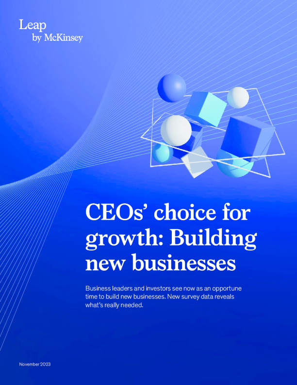 La Opci ó n de los 首席执行官 para el crecimiento ： Crear nuevos negocios