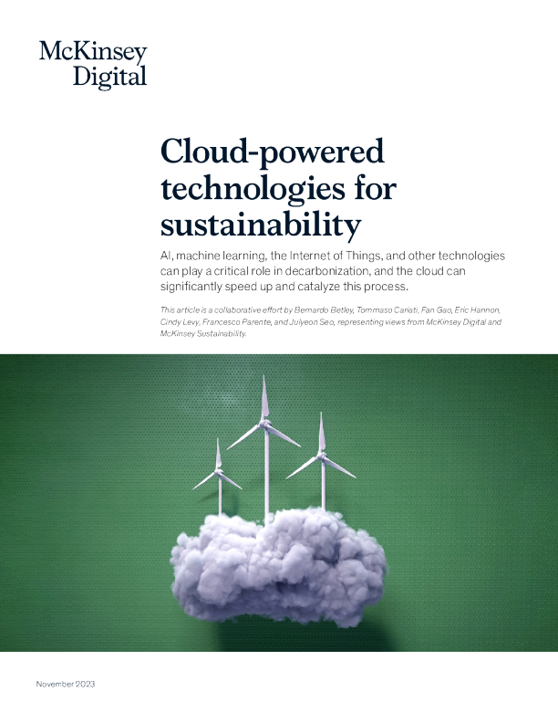 云驱动的可持续发展技术