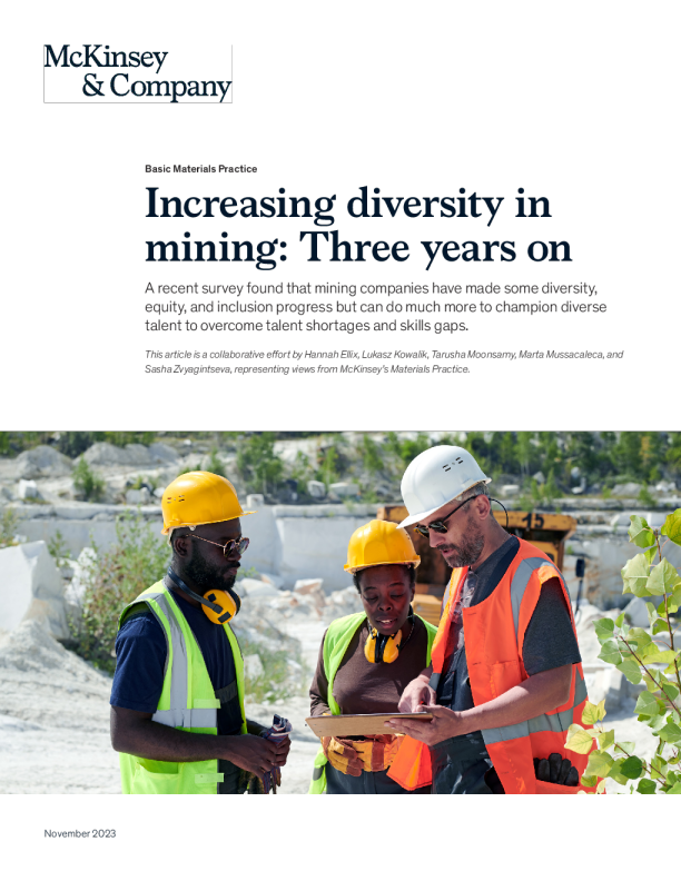 采矿多样性的增加 ： 三年后