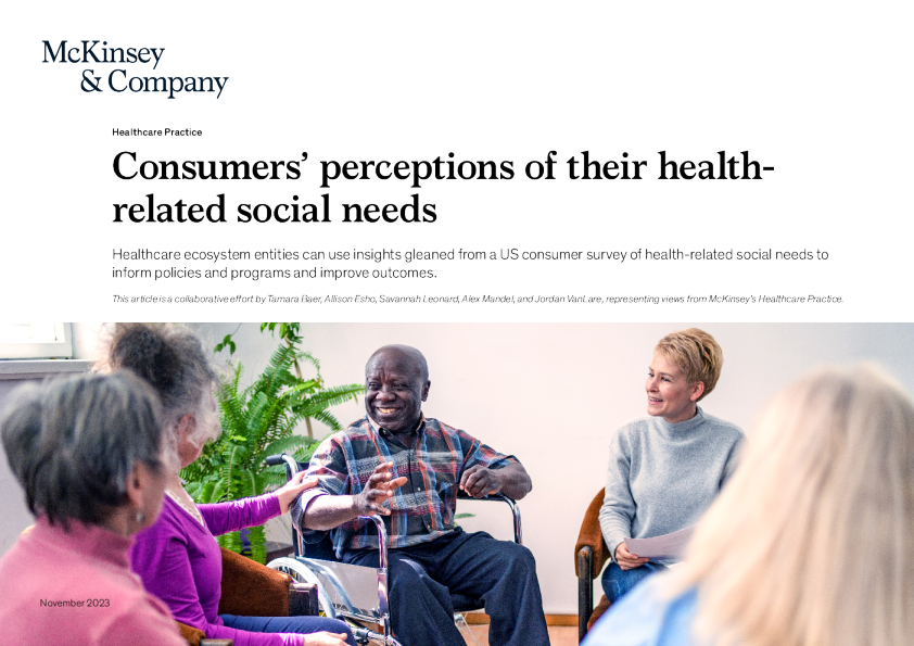 消费者对其健康相关社会需求的看法