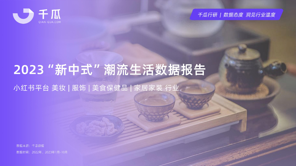 2023“新中式”潮流生活数据报告