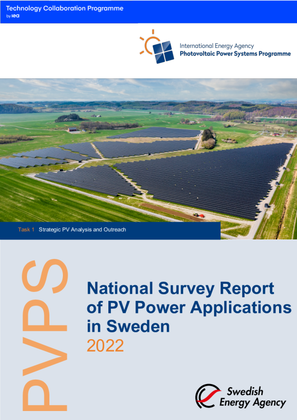 2022年瑞典光伏发电应用全国调查报告