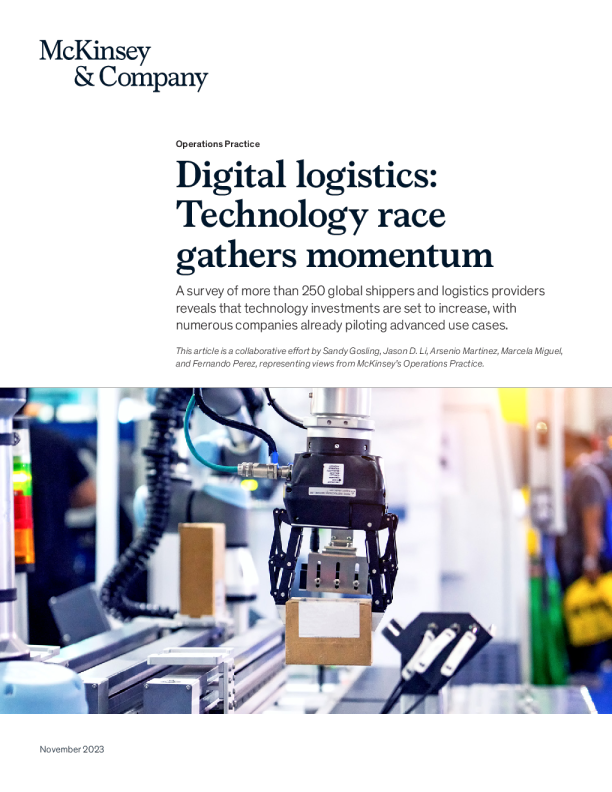 数字物流 ： 技术竞赛蓄势待发