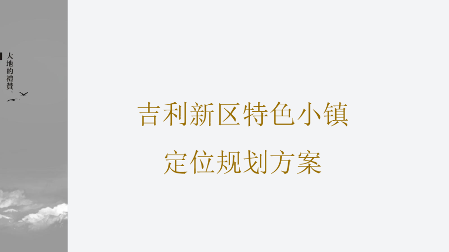 2018吉利特色小镇定位规划报告方案【旅游】