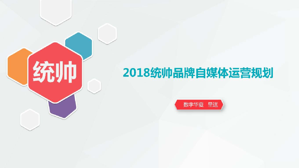 2018年统帅品牌自媒体运营规划