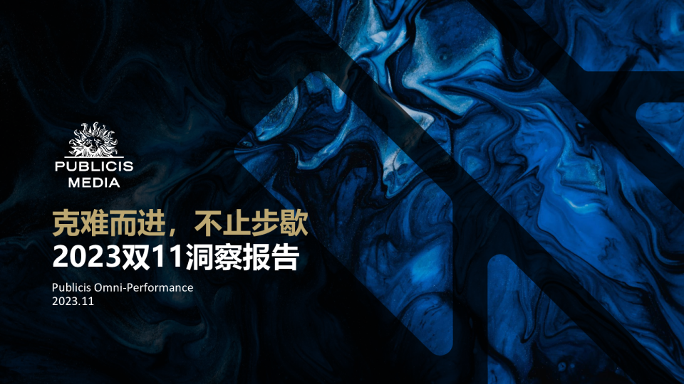 2023双11洞察报告：克难而进，不止步歇