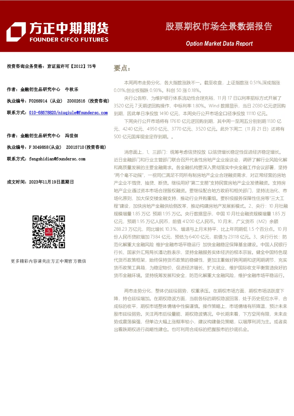 股票期权市场全景数据报告