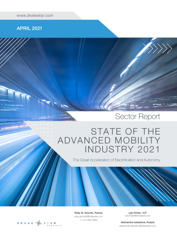 2021年先进移动行业状况报告：电气化和自动化的大加速