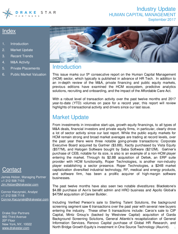 2017 人力资本管理 （ HCM ） 报告