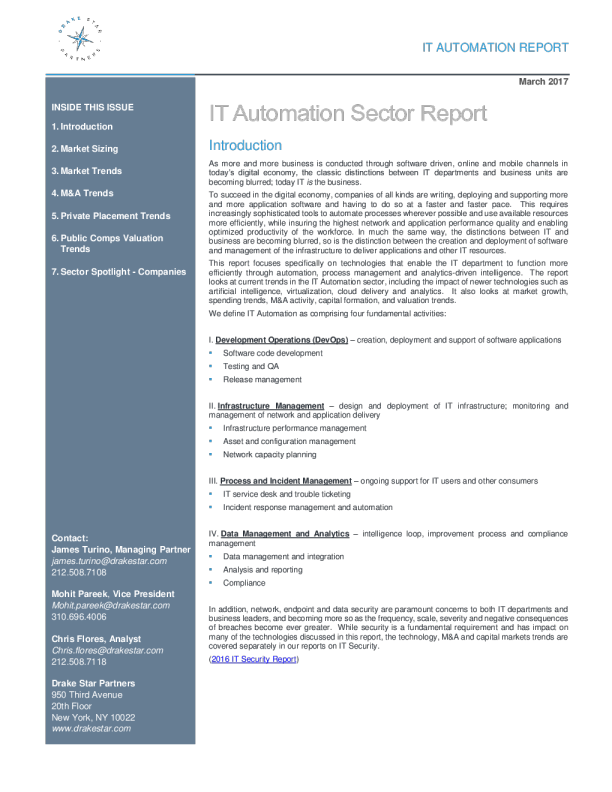 2017 年 IT 自动化行业报告