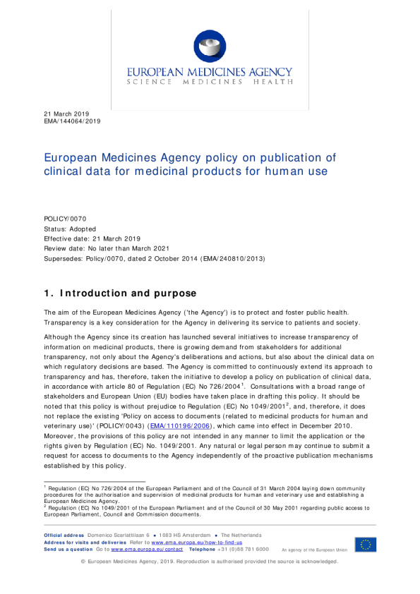 保护临床试验披露中的数据：管理商业机密信息（CCI）