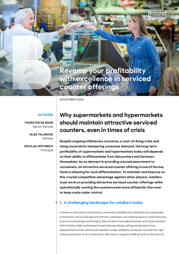 服务式柜台作为杂货零售的盈利杠杆