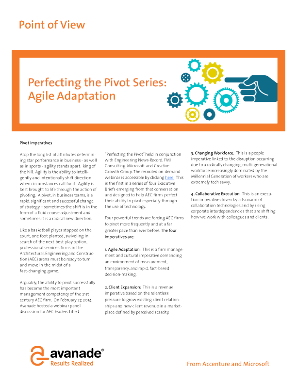 完善 Pivot 系列 ： 敏捷适应
