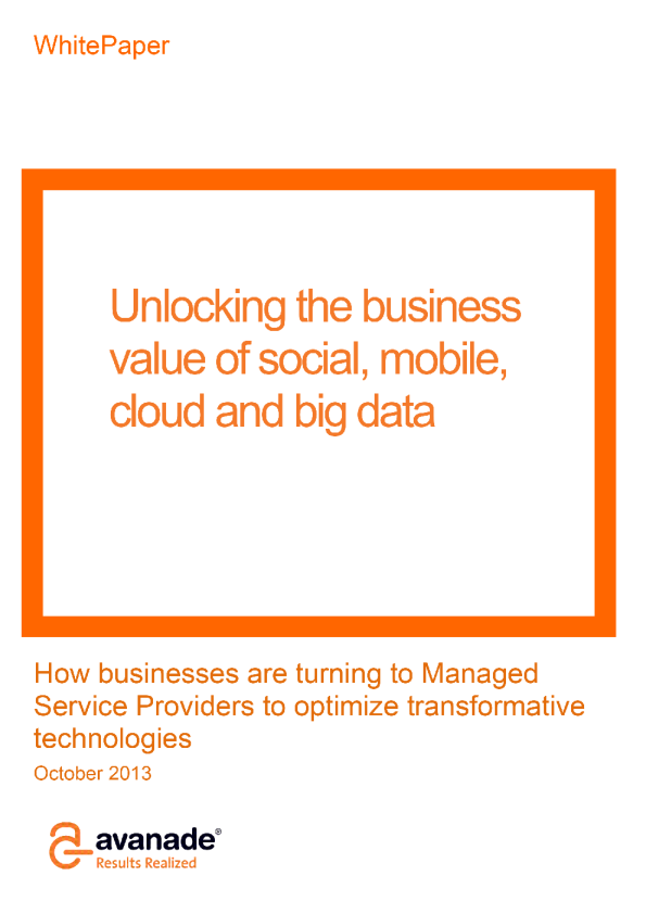 释放社交、移动、云和大数据的业务价值