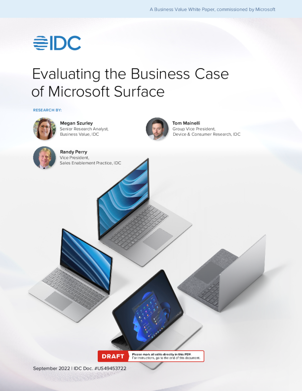 评估微软Surface的商业案例