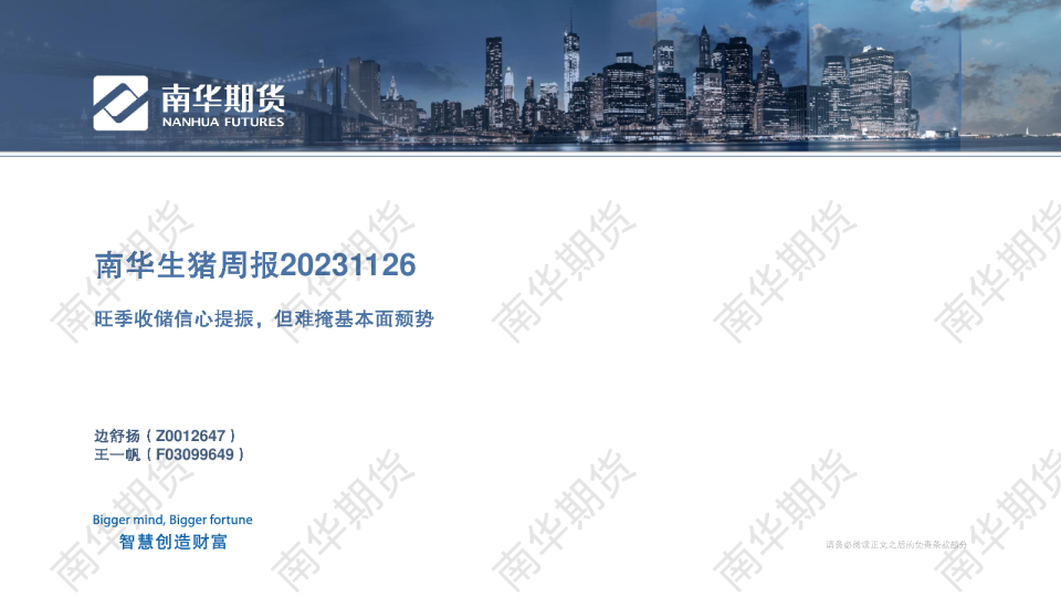 生猪：旺季收储信心提振，但难掩基本面颓势