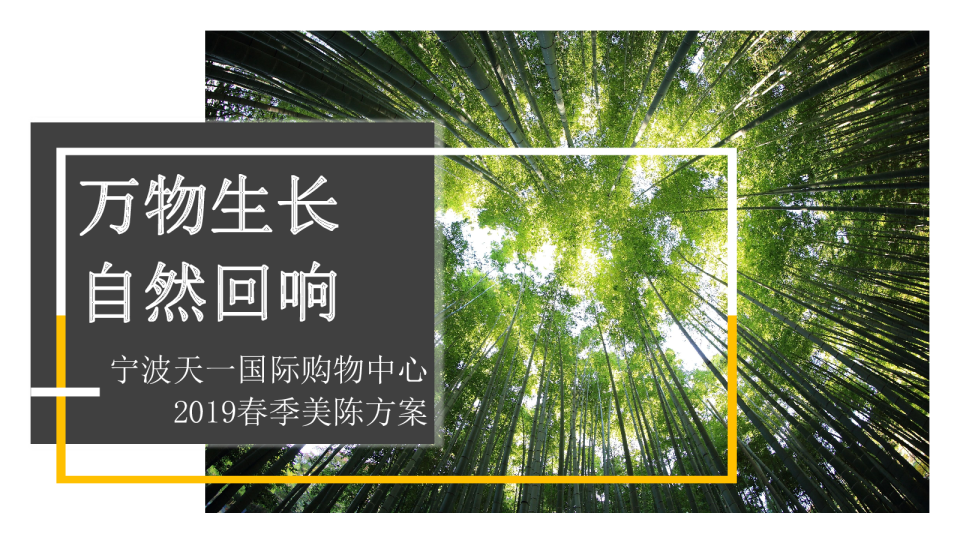 2019宁波天一国际购物中心春季美陈方案【商业地产】