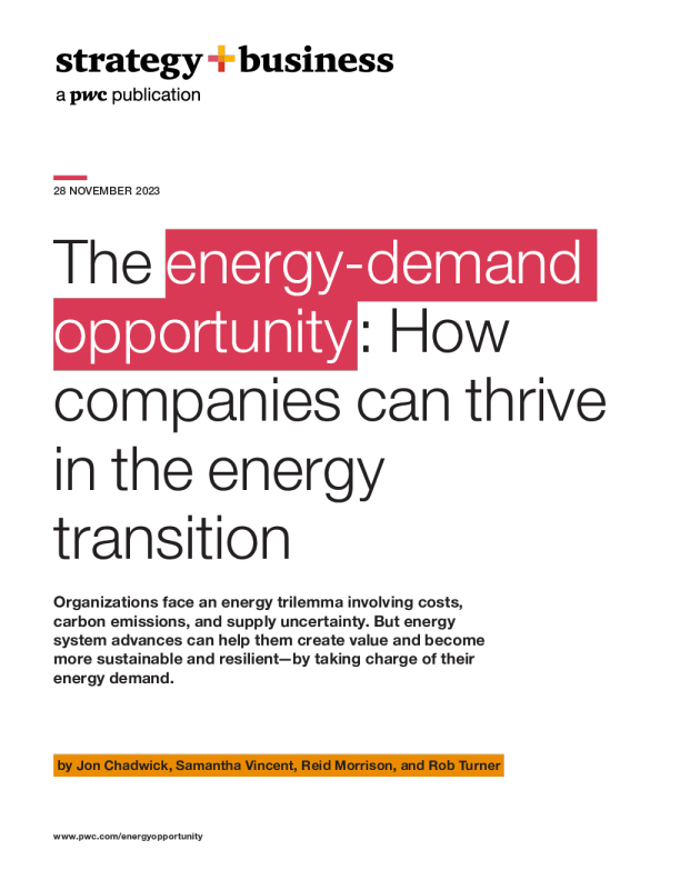 能源需求机会 ： 公司如何在能源转型中蓬勃发展