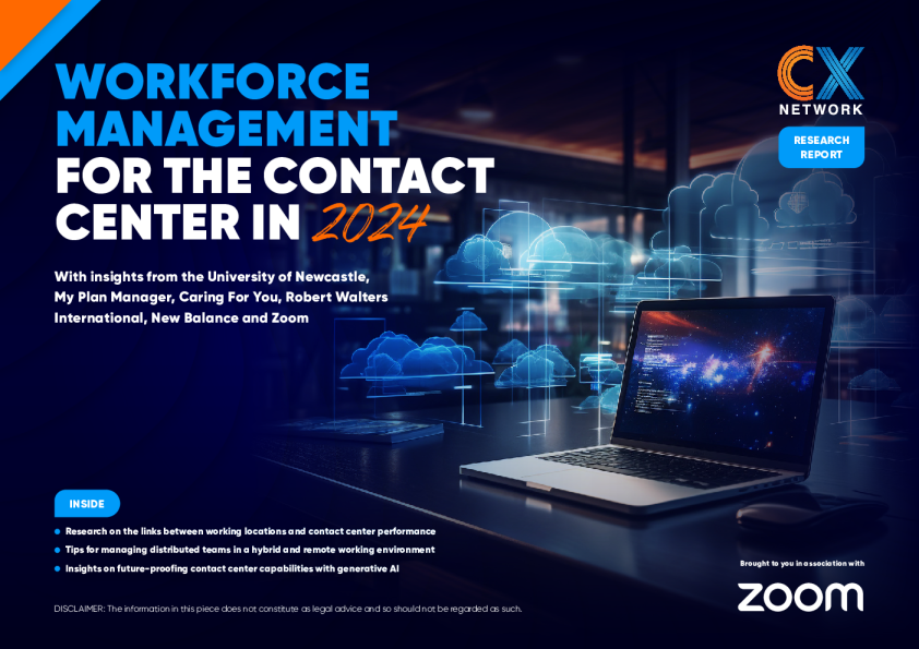 2024 年联络中心的劳动力管理