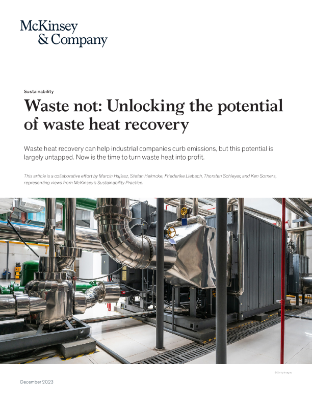 废物不 ： 释放废热回收的潜力