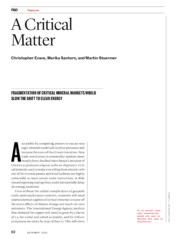 Evans ， Santoro 和 Stuermer 的关键问题