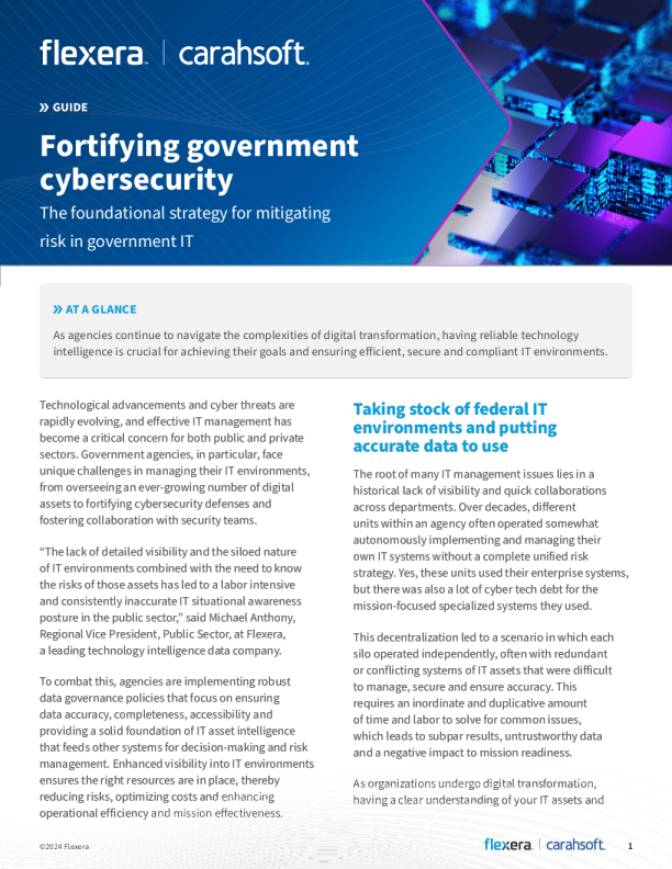通过增强IT可见性来加强政府安全