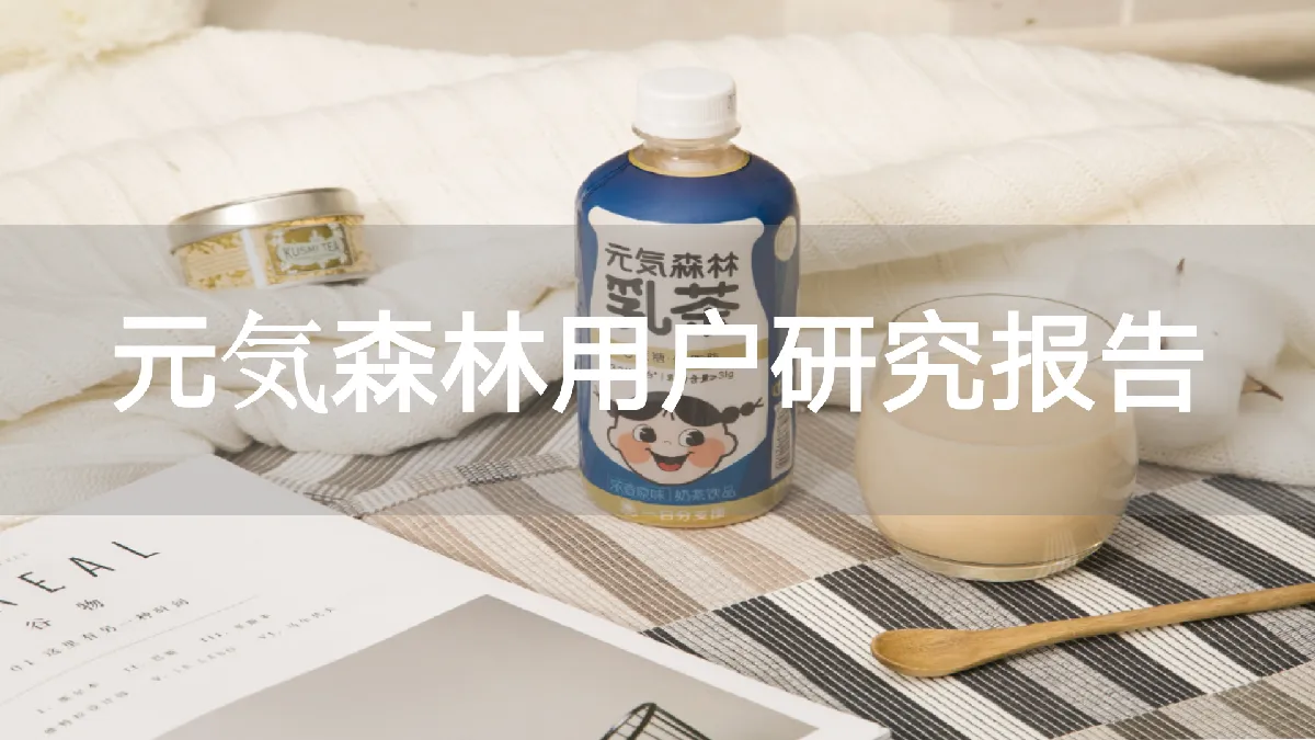2022元気森林调研报告