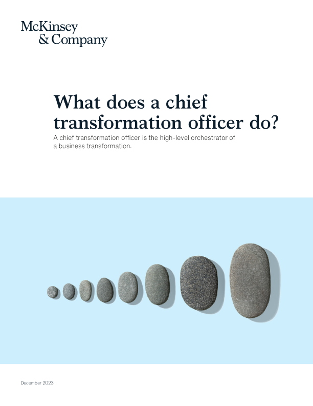 首席转型官做什么 ？