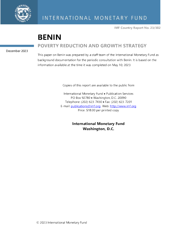 贝宁 ： 减贫与增长战略