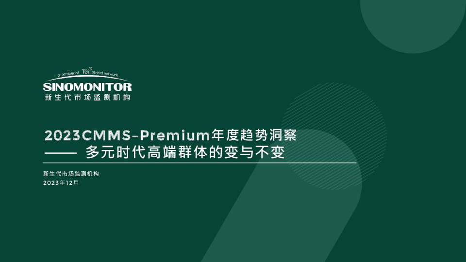 2023 CMMS–Premium 年度趋势洞察
