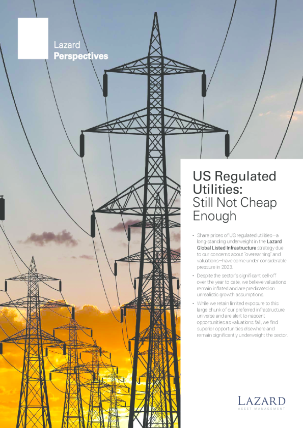 美国受监管的公用事业 ： 仍然不够便宜